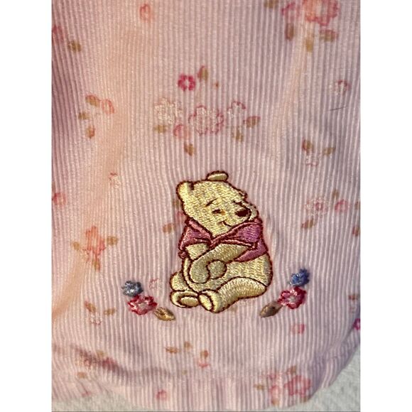 Vintage Winnie the Pooh Corduroy Romper With Pooh Embroidery Sz 9M - Picture 6 of 9